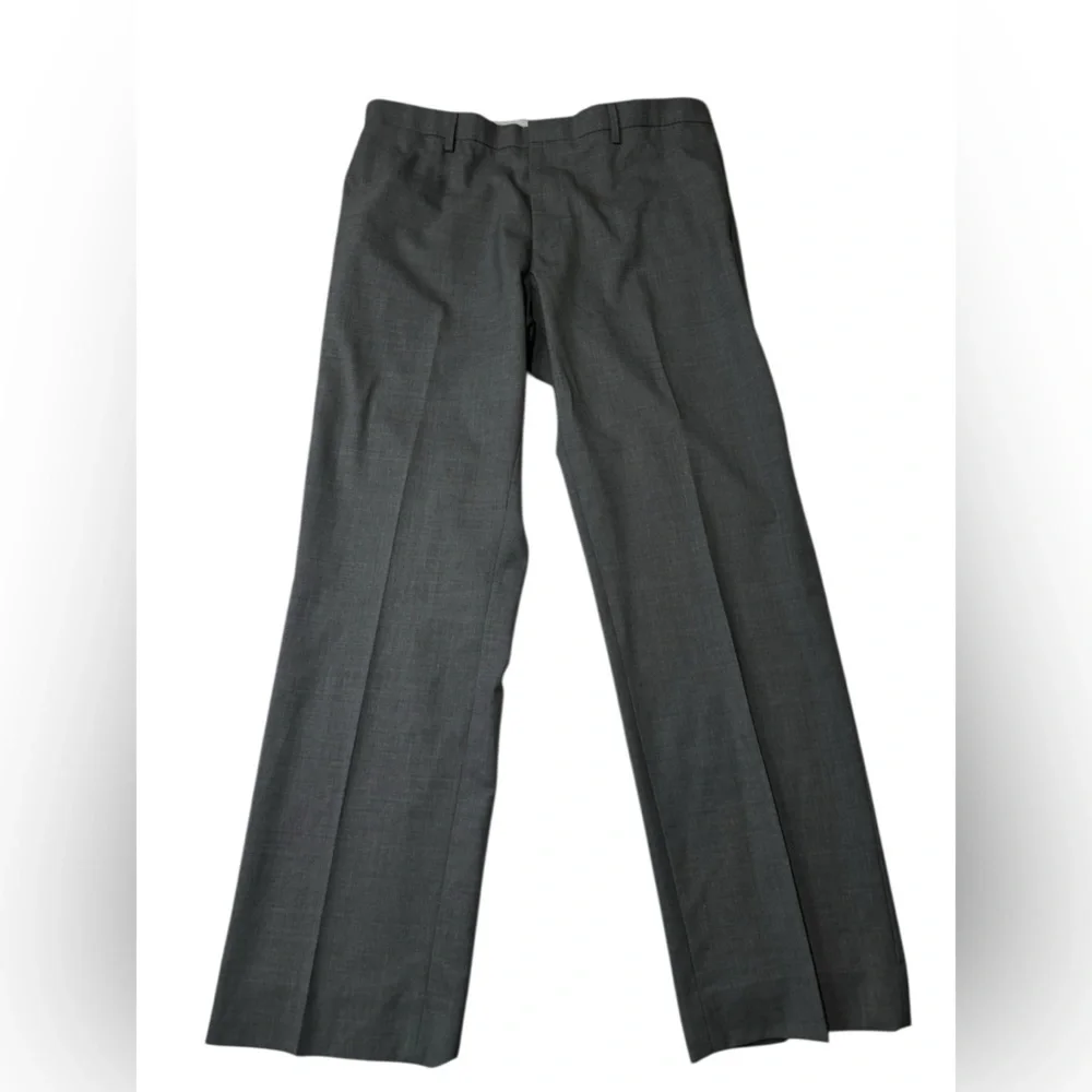 Banana Republic Classic Fit Gray 100% Wool Dress Pants 35/31 Tailored Trousers